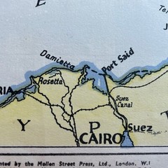 News Chronicle War Map Europe & Med with inserts of FAR EAST & LYBIA & EGYPT