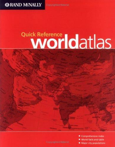 QUICK REFERENCE WORLD ATLAS (WORLD ATLAS / QUICK By Rand Mcnally & Rand Inc RARE