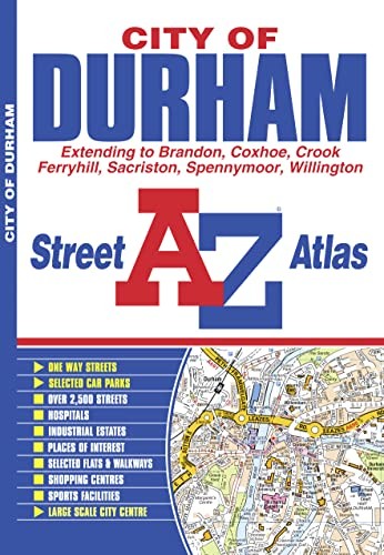 Durham A-Z Street Atlas by Geographers’ A-Z Map Co Ltd Paperback / softback The
