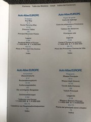 Philip’s Auto Atlas Europe Hardback George Philip & Son 1974 1st Edition 98 Page
