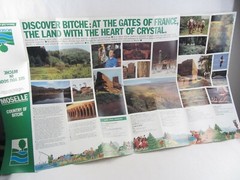 2 Lot BITCHE Moselle FRANCE La Citadelle brochure & County drawn Map Information