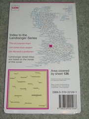 OS Ordnance Survey Landranger Map Sheet 126 Shrewsbury & surrounding area; 1996