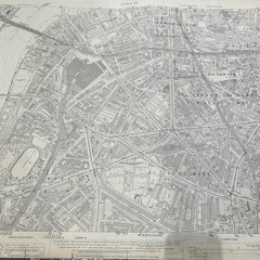 Ordinance Survey 25 Inch To The Mile Large Scale Map 1935 Southwark. London