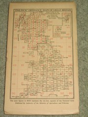 OS Ordnance Survey 1″ New Popular Edition sheet 178 Dorchester – 1945 on cloth