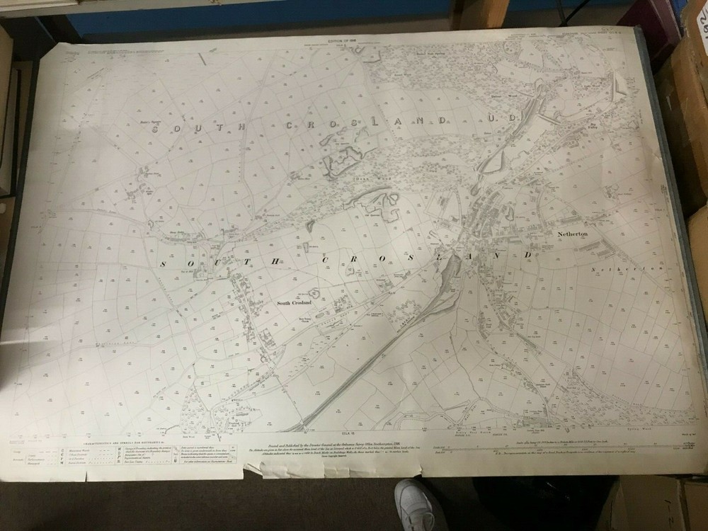 1916 Ordnance Survey, South Crosland, CCLX 6