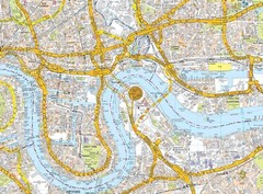 London A-Z Wall Map – Premier Edition – Borough Boundaries Postal Districts