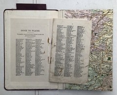 Bacons Cycling & Motoring Road Map & Route Guide Collection In Leather Case