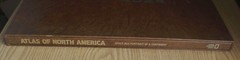 1985 National Geographic Atlas of North America Large Format Slipcover Magnifier