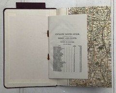 Bacons Cycling & Motoring Road Map & Route Guide Collection In Leather Case