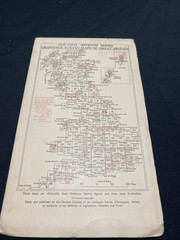 MAP – Ordnance Survey 1 inch 7th 1968 – Taunton & Lyme Regis CLOTH #177 (8679