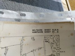 4 X Ordnance Survey 1:2500 Laminated Sheets, Hampshire, 1900, 1900, 1924 & 1925