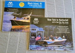 2pc LOT Maptech ChartKit Block Island RI NY Nantucket Cape May Sailing Chart Set