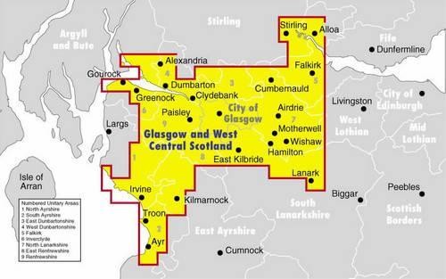 Ordnance Survey Glasgow and West Central Scotland Street… Paperback / softback