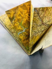 Map The Peak District One Inch Tourist Map Vintage ra