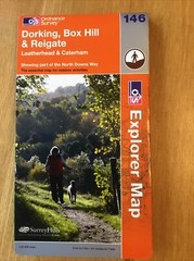 2008 Ordnance Survey Explorer Map 146 Dorking , Box Hill & Reigate (inc Caterham