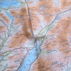 Vintage Bartholemew Map 54 Skye & Torridon Half Inch (Mapping 1960s 1970s)