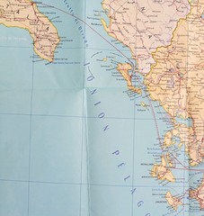 Hellas – Greece Map • N & K Gouvoussis (1966).