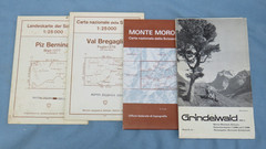 14 Vintage Swisstopo Climbing/Hiking Maps & 2 Others Switzerland Mountaineers