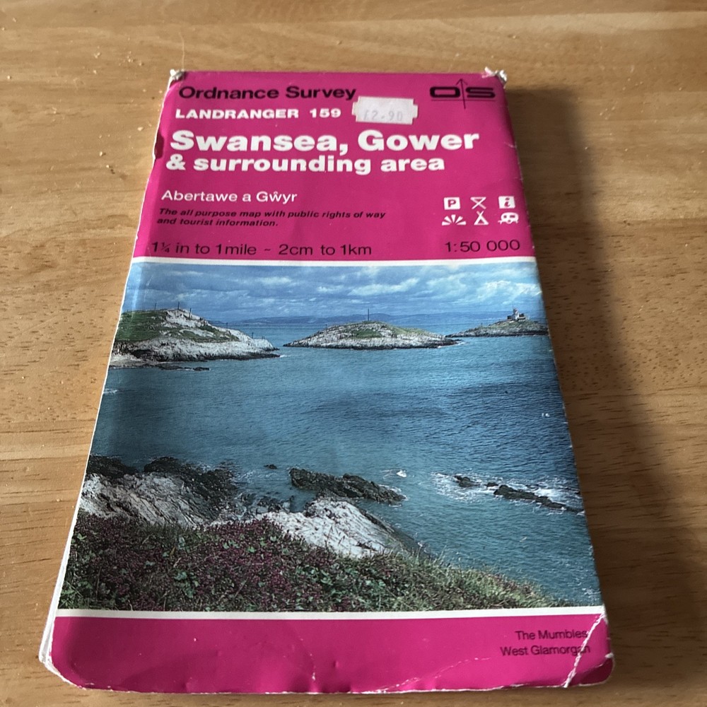 1985 OS Landranger map Sheet 159 Swansea & Gower surrounding area, second series