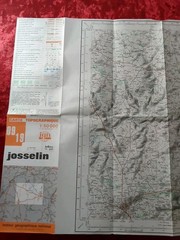 1979 IGN Josselin France Folding Topographic Map 1:50 000 Bretagne Vintage Map