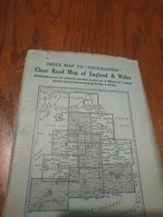 Geographia Clear Road Map On Cloth 60 Miles Round Blackpool England And Wales