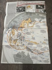 Lot Of 3 National Geographic Inserts Educational Maps, Posters. Pre Owned 71/91