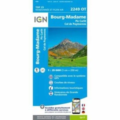France 1:25K map 2249OT: Bourg-Madame Col de Puymorens & Pic Carlit