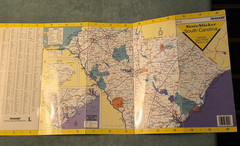 Rand McNally, TRAKKER Easy to Fold: South Carolina, Alabama State Laminated Map
