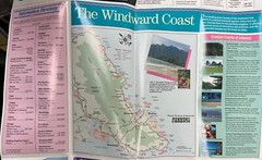 Kaneohe Official Map Brochure Oahu Hawai’i Tourist Guide 1980s