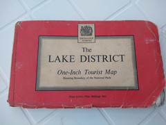 OS Ordnance Survey One Inch Cloth Map of The Lake District