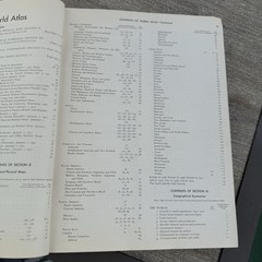 Encyclopaedia Britannica World Atlas Vintage 1957 Hardcover Reference Map Book