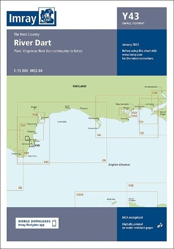 Imray Y Series Imray Chart Y43 (Map) Y Charts