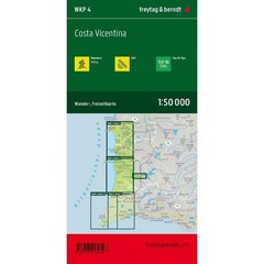 Portugal Costa Vicentina Map WK P4: 2 map Set with Guide booklet hiking walking