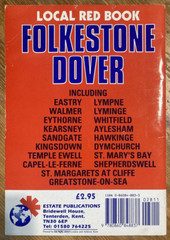 1998 LOCAL RED MAP BOOK FOLKESTONE DOVER DEAL HYTHE NEW ROMNEY 11th REVISION