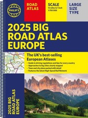 2025 Philip’s Big Road Atlas of Europe by Philip’s Maps (Spiral bound)