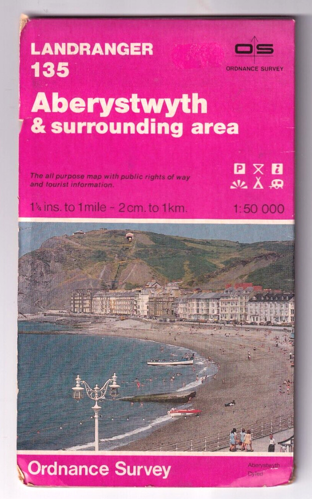 ABERYSTWYTH & surrounding area – Ordnance Survey Landranger map