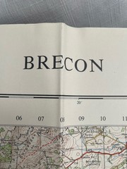 Vintage Ordnance Survey Map Sheet 141 Brecon