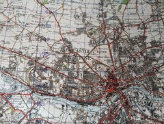 Vintage Second World War 1948 OS Map , WWII Map Newcastle upon Tyne Sheet 78