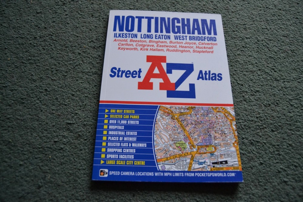 Nottingham Street Atlas A-Z Geographers Paperback 2013 Edition 7