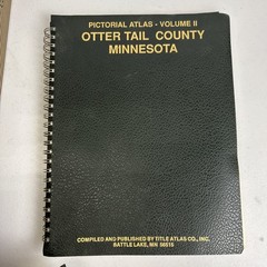 Pictorial Atlas of Otter Tail County Minnesota 1993 Battle Lake Volume 1 & 2