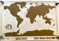 Maps International-Scratch World Map-Luckies of London 2010-VG+