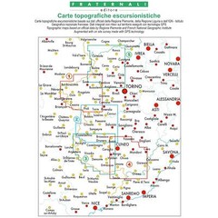 Italy Alps Fraternali Hiking Map 50-2 Val Pellice, Valle Po, Val Varaita 1:50k