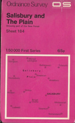 Ordnance Survey 1:50,000 Landranger Map Sheet 184 Salisbury and The Plain