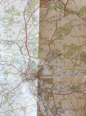 1987 Ordnance Survey Landranger Map 141 Kettering And Corby (incl Rutland Water