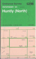 Ordnance Survey (OS) Map 1:25,000 Pathfinder Sheet NJ 44/54 Huntly (North)