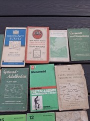 Vintage World Travel Maps Joblot 22 Various Countries