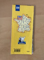 Normandie CARTE ROUTIERE Michelin 231(Sheet map, 1991)