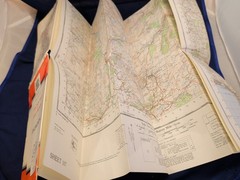 SNOWDON Vintage Ordnance Survey One Inch Map 7th series Paper Mounted 107 VGC…
