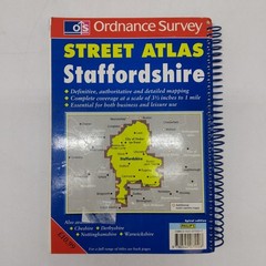 Philip’s Street Atlas x3 Cheshire, Shropshire, Staffordshire PB Spiral 1998-2004