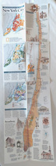 New York City Map / Poster, National Geographic Magazine Insert September 1990